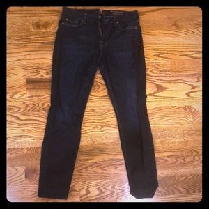 7FAMK stretchy skinny ankle jeans